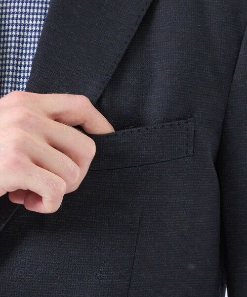 MACKINTOSH PHILOSOPHY(MENS) / マッキントッシュ フィロソフィー　メンズ ノーカラージャケット | テーラードジャージージャケット 裏メッシュダブルジャージー千鳥 | 詳細7