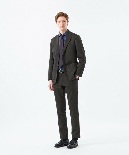 MACKINTOSH PHILOSOPHY(MENS) / マッキントッシュ フィロソフィー　メンズ ノーカラージャケット | テーラードジャージージャケット 裏メッシュダブルジャージー千鳥 | 詳細2
