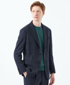 MACKINTOSH PHILOSOPHY(MENS) / マッキントッシュ フィロソフィー　メンズ ノーカラージャケット | テーラードジャージージャケット REDA へリンボンストレッチ