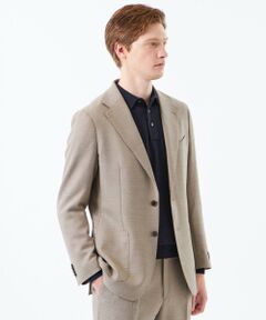 MACKINTOSH PHILOSOPHY(MENS) / マッキントッシュ フィロソフィー　メンズ ノーカラージャケット | テーラードジャージージャケット REDA へリンボンストレッチ
