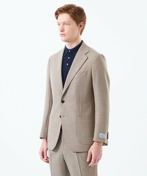 MACKINTOSH PHILOSOPHY(MENS) / マッキントッシュ フィロソフィー　メンズ ノーカラージャケット | テーラードジャージージャケット REDA へリンボンストレッチ | 詳細4