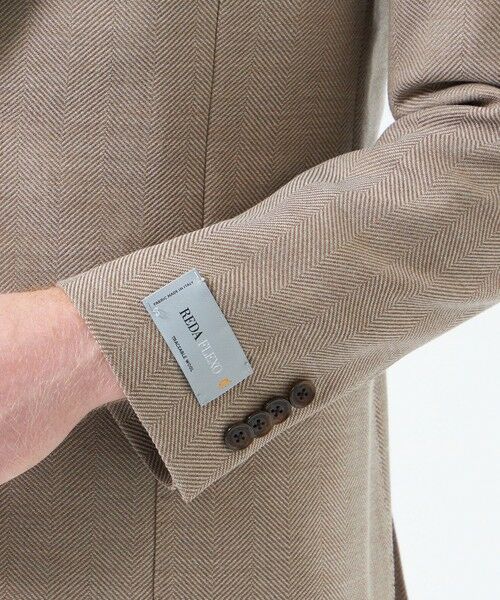 MACKINTOSH PHILOSOPHY(MENS) / マッキントッシュ フィロソフィー　メンズ ノーカラージャケット | テーラードジャージージャケット REDA へリンボンストレッチ | 詳細7