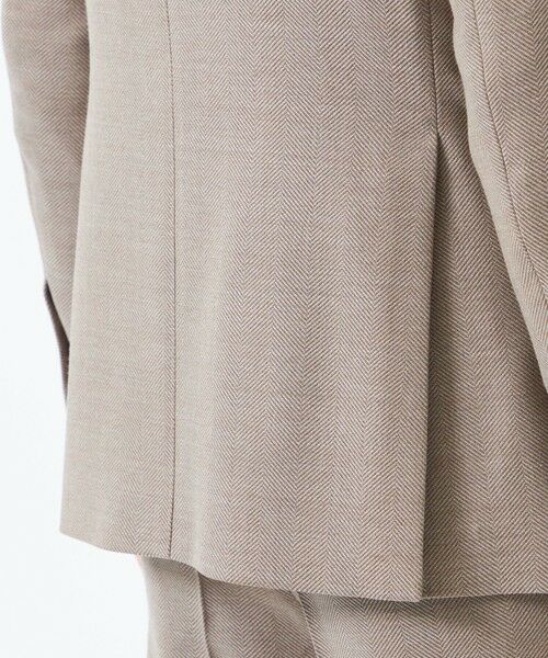 MACKINTOSH PHILOSOPHY(MENS) / マッキントッシュ フィロソフィー　メンズ ノーカラージャケット | テーラードジャージージャケット REDA へリンボンストレッチ | 詳細9