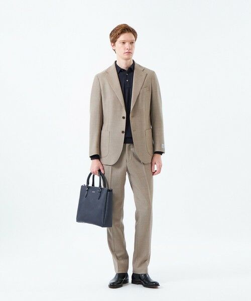MACKINTOSH PHILOSOPHY(MENS) / マッキントッシュ フィロソフィー　メンズ ノーカラージャケット | テーラードジャージージャケット REDA へリンボンストレッチ | 詳細2