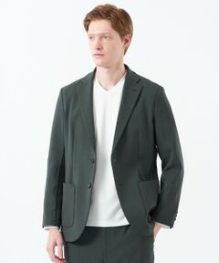 MACKINTOSH PHILOSOPHY(MENS) / マッキントッシュ フィロソフィー　メンズ ノーカラージャケット | ブリテック イージージャケット 二重織りストレッチ