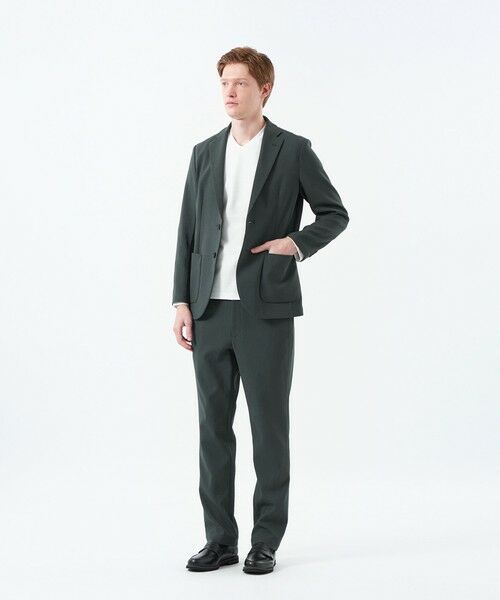 MACKINTOSH PHILOSOPHY(MENS) / マッキントッシュ フィロソフィー メンズ ノーカラージャケット | ブリテック イージージャケット 二重織りストレッチ | 詳細1