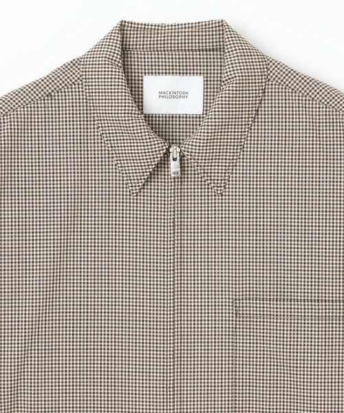 MACKINTOSH PHILOSOPHY(MENS) / マッキントッシュ フィロソフィー　メンズ ブルゾン | 【WEEKENDER】オーバーシャツハリントン ガングラブ/ブラックウォッチ | 詳細2