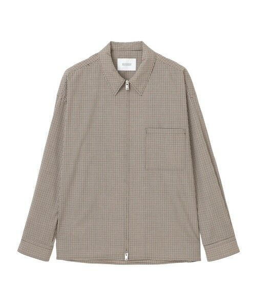 MACKINTOSH PHILOSOPHY(MENS) / マッキントッシュ フィロソフィー　メンズ ブルゾン | 【WEEKENDER】オーバーシャツハリントン ガングラブ/ブラックウォッチ（ブラウン2）