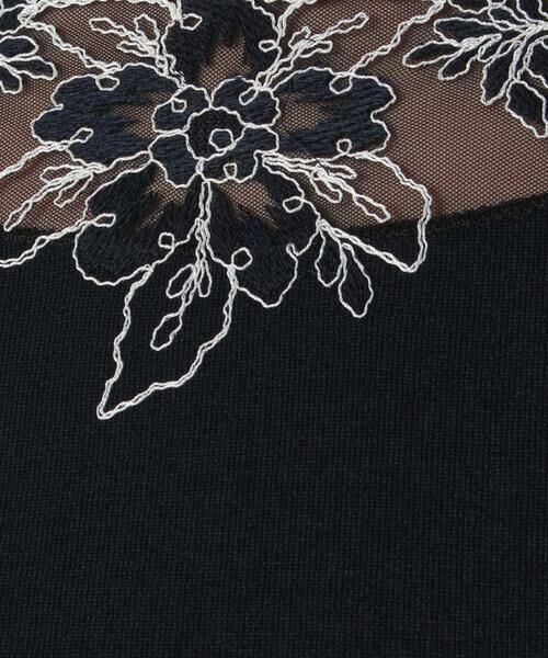 MADAM JOCONDE / マダムジョコンダ ニット・セーター | フラワー刺繍ニットプルオーバー | 詳細4