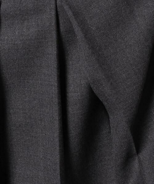 MADAM JOCONDE / マダムジョコンダ ミニ・ひざ丈スカート | ウール混ストレッチツイル センタープリーツスカート | 詳細5