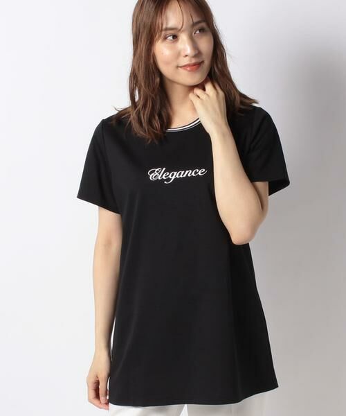 セール】 スーピマコットンポンチ フロントプリントTシャツ （カットソー）｜MADAM JOCONDE / マダムジョコンダ ファッション通販  タカシマヤファッションスクエア