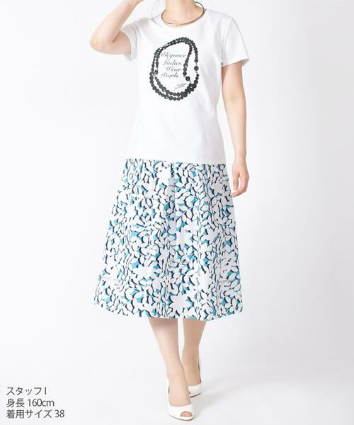 ＊＊MADAM JOCONDE / マダムジョコンダ カットソー | スーピマコットンポンチ フロントプリントTシャツ | 詳細21