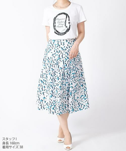 ＊＊MADAM JOCONDE / マダムジョコンダ カットソー | スーピマコットンポンチ フロントプリントTシャツ | 詳細23