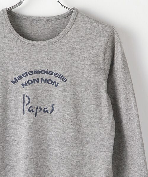 Mademoiselle NON NON / マドモアゼルノンノン Tシャツ | 定番天竺ロゴプリントTシャツ[8分袖] | 詳細3