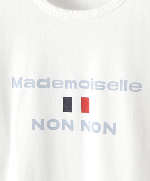 定番天竺ロゴプリントTシャツ[8分袖] （Tシャツ）｜Mademoiselle 
