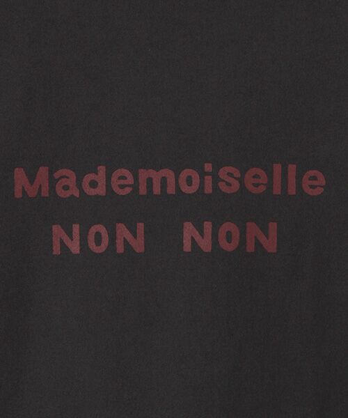 Mademoiselle NONNON / マドモアゼルノンノン Tシャツ | 定番天竺ロゴプリントTシャツ[半袖] | 詳細6