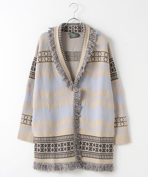 siana stitch detailed hooded cardigan