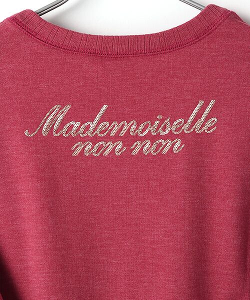 Mademoiselle NONNON / マドモアゼルノンノン スウェット | スパンコール刺繍入りファイン裏毛トレーナー | 詳細5