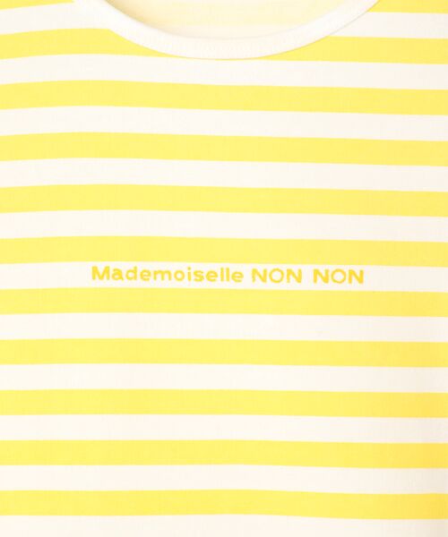 Mademoiselle NON NON / マドモアゼルノンノン Tシャツ | 【WEB限定】天竺ヴィンテージボーダー　8分袖Ｔシャツ | 詳細6