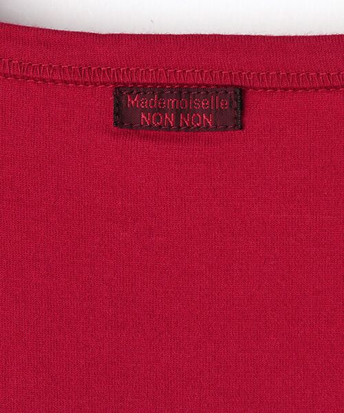 Mademoiselle NONNON / マドモアゼルノンノン Tシャツ | SILKY SKIN TOUCH天竺 クルーネックTシャツ【8分袖】 | 詳細7