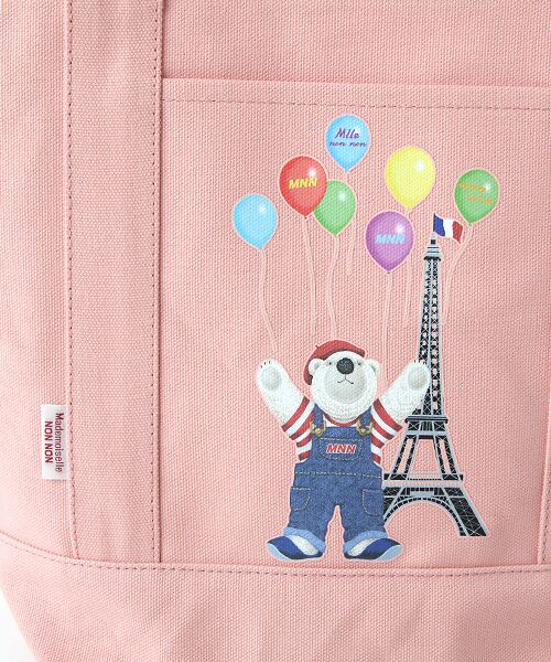 Mademoiselle NON NON / マドモアゼルノンノン トートバッグ | 帆布トートバッグ【風船×シロクマ】 | 詳細5
