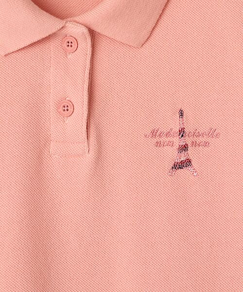 Mademoiselle NONNON / マドモアゼルノンノン ポロシャツ | 鹿の子生地染　半袖ポロシャツ | 詳細8
