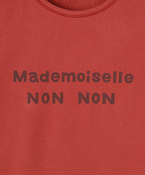 Mademoiselle NON NON / マドモアゼルノンノン Tシャツ | 定番天竺ロゴプリントTシャツ[半袖][ブランドロゴ・エッフェル塔] | 詳細2