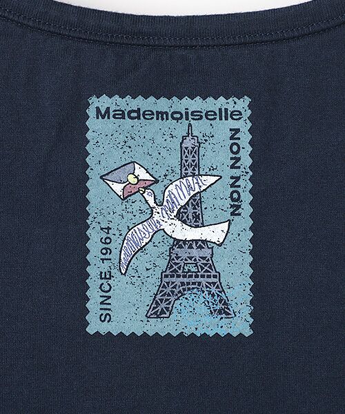 Mademoiselle NON NON / マドモアゼルノンノン Tシャツ | 定番天竺ロゴプリントTシャツ[半袖][ブランドロゴ・エッフェル塔] | 詳細13
