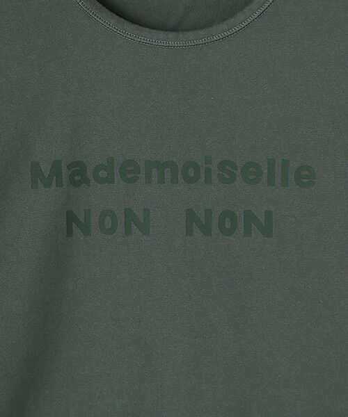 Mademoiselle NON NON / マドモアゼルノンノン Tシャツ | 定番天竺ロゴプリントTシャツ[8分袖][ブランドロゴ・ハト・星] | 詳細9