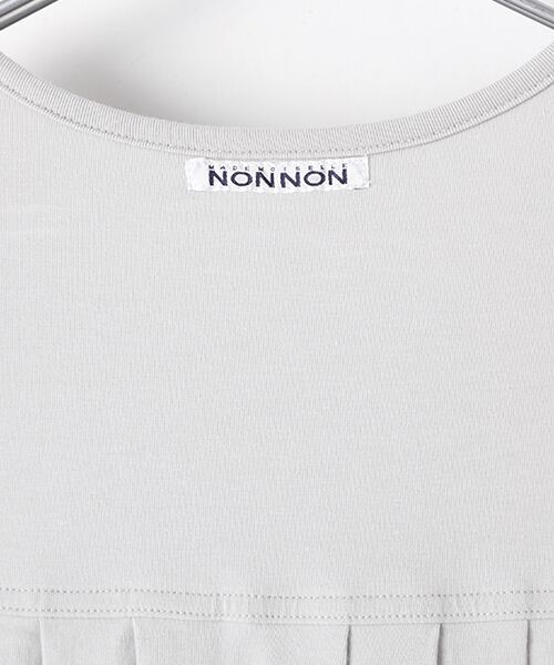 Mademoiselle NON NON / マドモアゼルノンノン ミニ丈・ひざ丈ワンピース | スヴィン×スライディングベア天竺　クルーネックワンピース | 詳細5