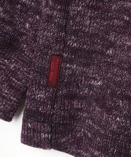 Mademoiselle NON NON / マドモアゼルノンノン スウェット | ウール/コットン/リネン クォーターゲージWニット接結　クルーネックトレーナー | 詳細7