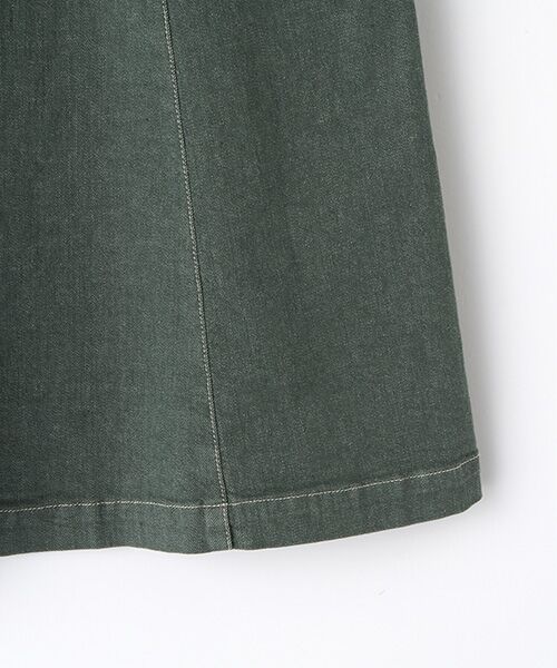 Mademoiselle NON NON / マドモアゼルノンノン ミニ・ひざ丈スカート | オーガニックラフィストレッチデニム　Aラインスカート | 詳細4