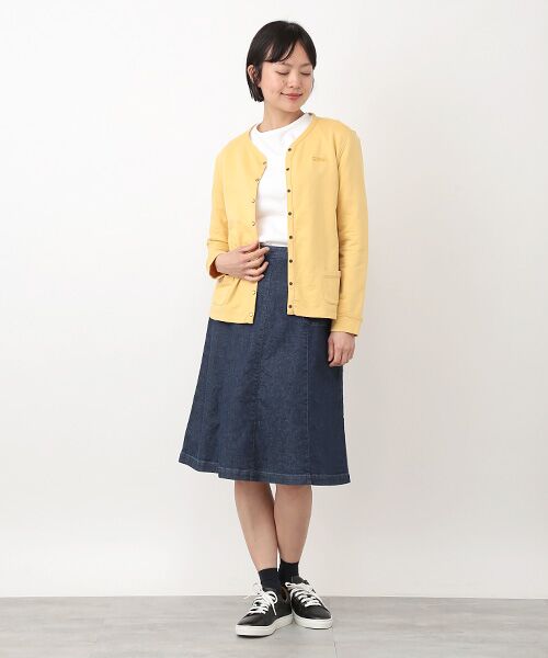 Mademoiselle NON NON / マドモアゼルノンノン ミニ・ひざ丈スカート | オーガニックラフィストレッチデニム　Aラインスカート | 詳細16