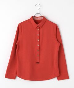 Mademoiselle NONNON サックスブルー ポロシャツ Ｌサイズ Mademoiselle NONNON サックスブルー ポロシャツ Lサイズ