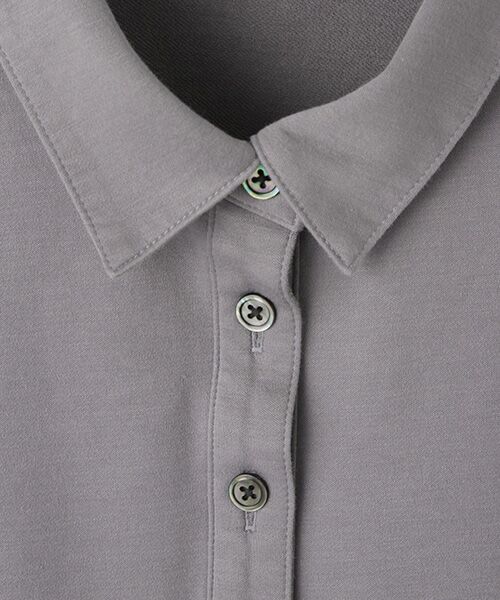 Mademoiselle NON NON / マドモアゼルノンノン ポロシャツ | スビンリサイクルオーガニックソフトフリース　前釦付きプルオーバー | 詳細1