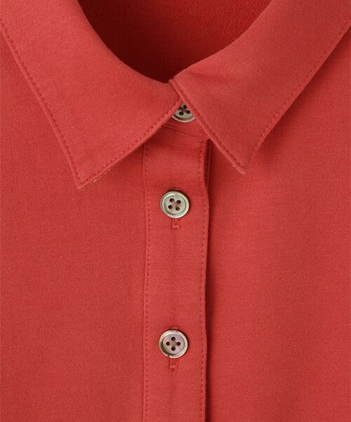 Mademoiselle NON NON / マドモアゼルノンノン ポロシャツ | スビンリサイクルオーガニックソフトフリース　前釦付きプルオーバー | 詳細3