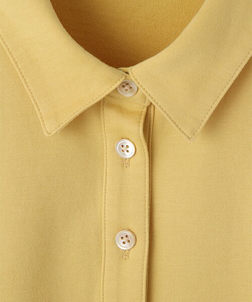 Mademoiselle NON NON / マドモアゼルノンノン ポロシャツ | スビンリサイクルオーガニックソフトフリース　前釦付きプルオーバー | 詳細5