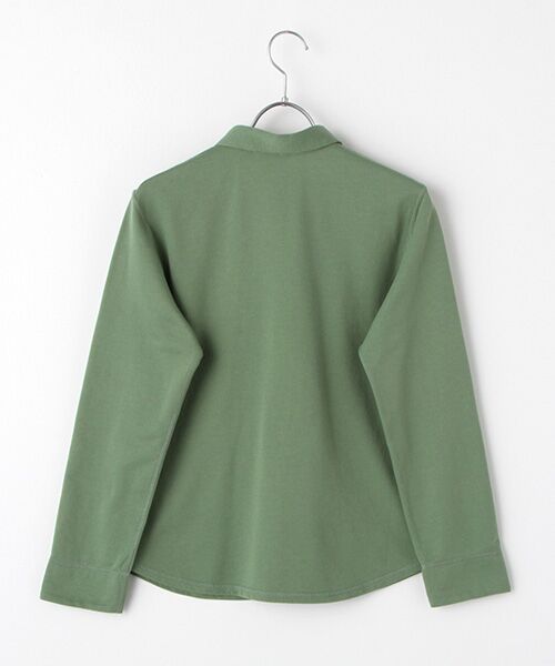 Mademoiselle NON NON / マドモアゼルノンノン ポロシャツ | スビンリサイクルオーガニックソフトフリース　前釦付きプルオーバー | 詳細11