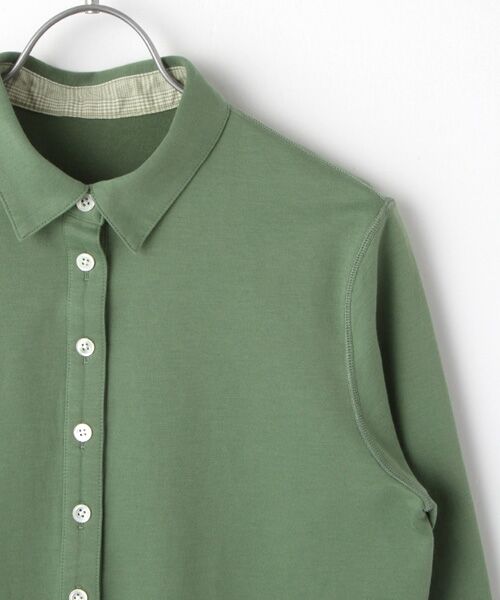 Mademoiselle NON NON / マドモアゼルノンノン ポロシャツ | スビンリサイクルオーガニックソフトフリース　前釦付きプルオーバー | 詳細12