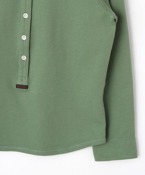 Mademoiselle NON NON / マドモアゼルノンノン ポロシャツ | スビンリサイクルオーガニックソフトフリース　前釦付きプルオーバー | 詳細13