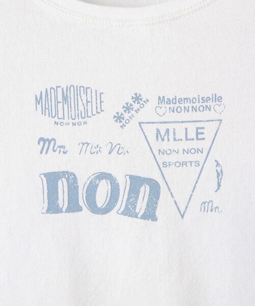 Mademoiselle NON NON / マドモアゼルノンノン Tシャツ | ☆【WEB限定】グレース天竺　クルーネックTシャツ | 詳細3