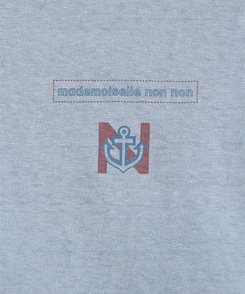 Mademoiselle NON NON / マドモアゼルノンノン Tシャツ | モンサンミッシェル＆ラフィ天竺　クルーネックＴシャツ | 詳細15