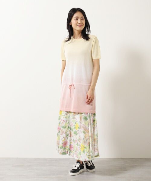 Mademoiselle NON NON / マドモアゼルノンノン ロング・マキシ丈スカート | レーヨンプリント　巻きフレアースカート【HAWAIIAN DAYS】 | 詳細5