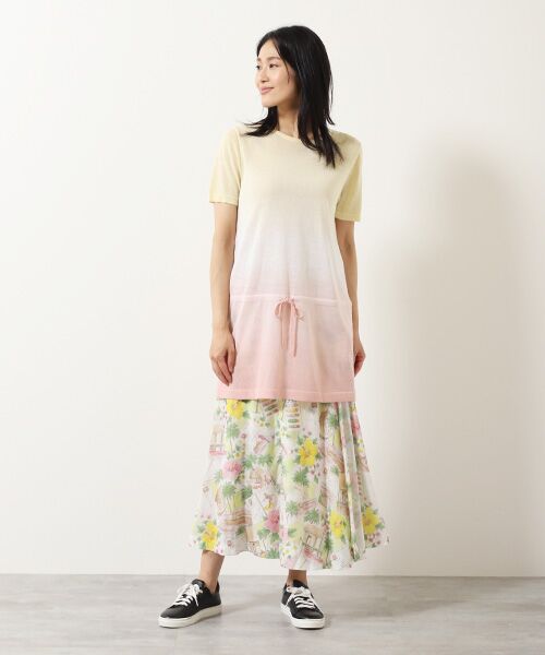 Mademoiselle NON NON / マドモアゼルノンノン ロング・マキシ丈スカート | レーヨンプリント　巻きフレアースカート【HAWAIIAN DAYS】 | 詳細6