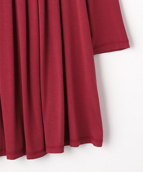 Mademoiselle NON NON / マドモアゼルノンノン チュニック | レーヨンテンセルTOPベア天竺　クルーネックチュニック【8分袖】 | 詳細6