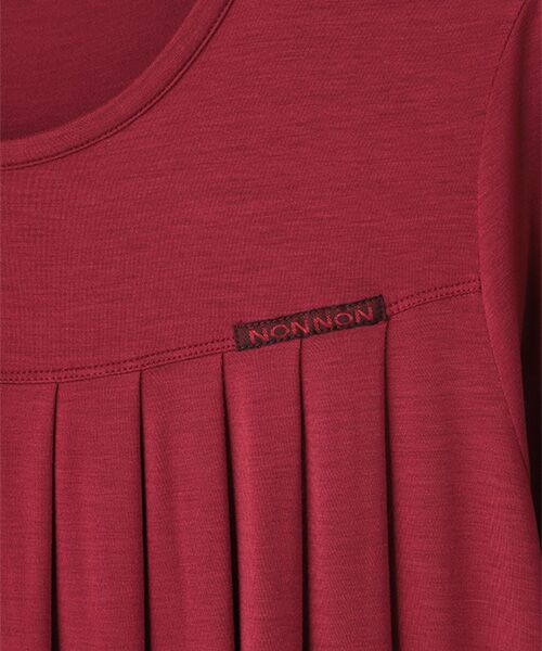Mademoiselle NON NON / マドモアゼルノンノン チュニック | レーヨンテンセルTOPベア天竺　クルーネックチュニック【8分袖】 | 詳細7