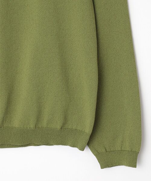 Mademoiselle NON NON / マドモアゼルノンノン カーディガン・ボレロ | 綿エステルハイゲージ天竺14G　クルーネックカーディガン | 詳細4