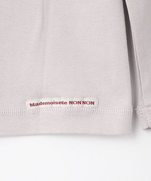 Mademoiselle NON NON / マドモアゼルノンノン Tシャツ | スーピマシルキーフライス　タートルネックTシャツ | 詳細5
