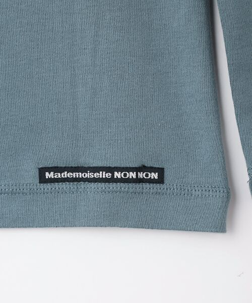 Mademoiselle NON NON / マドモアゼルノンノン Tシャツ | スーピマシルキーフライス　タートルネックTシャツ | 詳細18