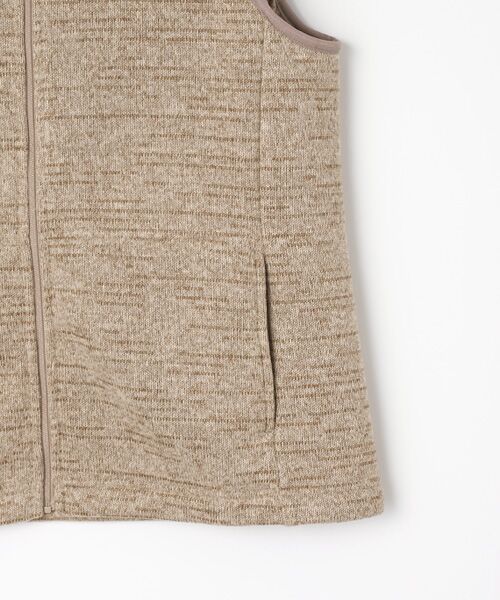 Mademoiselle NON NON / マドモアゼルノンノン ベスト | リサイクルポリエステルポーラテックフリース　フーデッドベスト | 詳細4